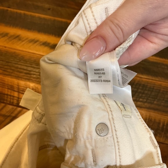 Madewell The ’90s Straight Jean Vintage Canvas Cream High Rise Size 27 - Picture 12 of 16